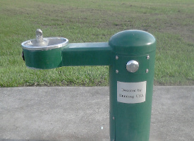 picture of a public drinking fountain
